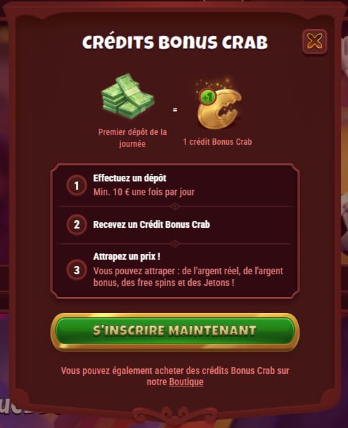 Magius Casino bonus Crab
