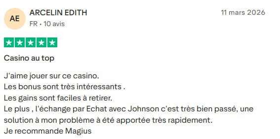 Magius Casino avis