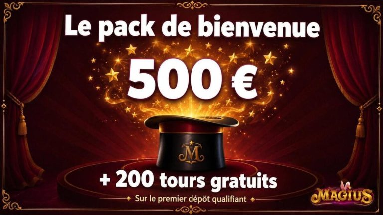 Magius Casino pack bienvenue